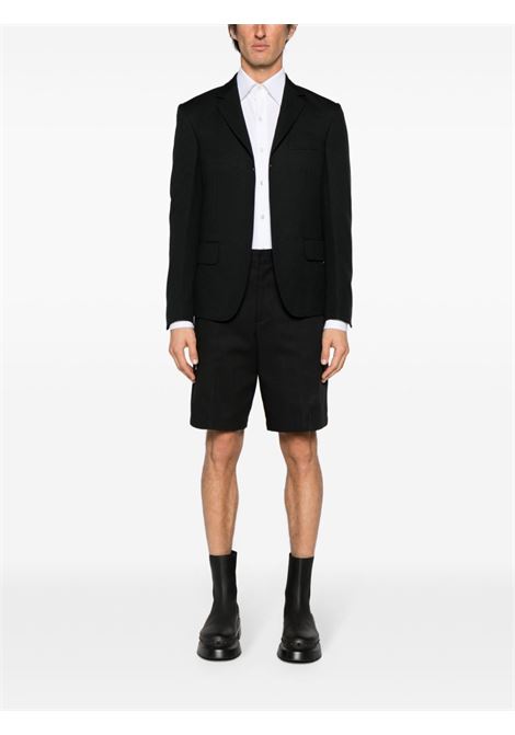 Black open-front twill blazer - men RANDOM IDENTITIES | RAN03J1021